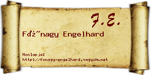Fónagy Engelhard névjegykártya